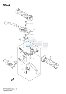 SFV650 (E3-E28) Gladius drawing HANDLE LEVER