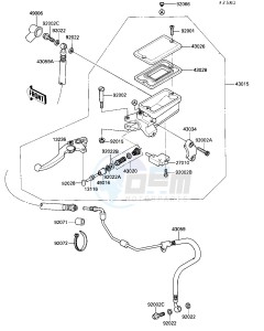 ZX 1000 B [NINJA ZX-10] (B3) [NINJA ZX-10] drawing CLUTCH MASTER CYLINDER