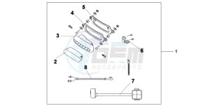 XL1000VA drawing REAR FOG LIGHT KIT