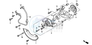 TRX300 FOURTRAX drawing OIL PUMP