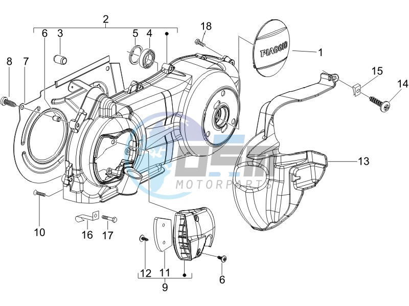 Crankcase cover - Crankcase cooling