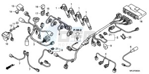 CBR1000RA9 UK - (E / ABS) drawing SUB HARNESS (CBR1000RA)