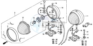 CB250 TWO FIFTY drawing PATROL LIGHT