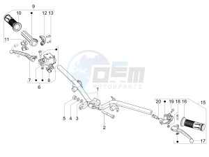 SXL 150 4T 3V CARB drawing Handlebars - Master cil.