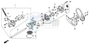 GL1500SE GOLDWING SE drawing OIL PUMP