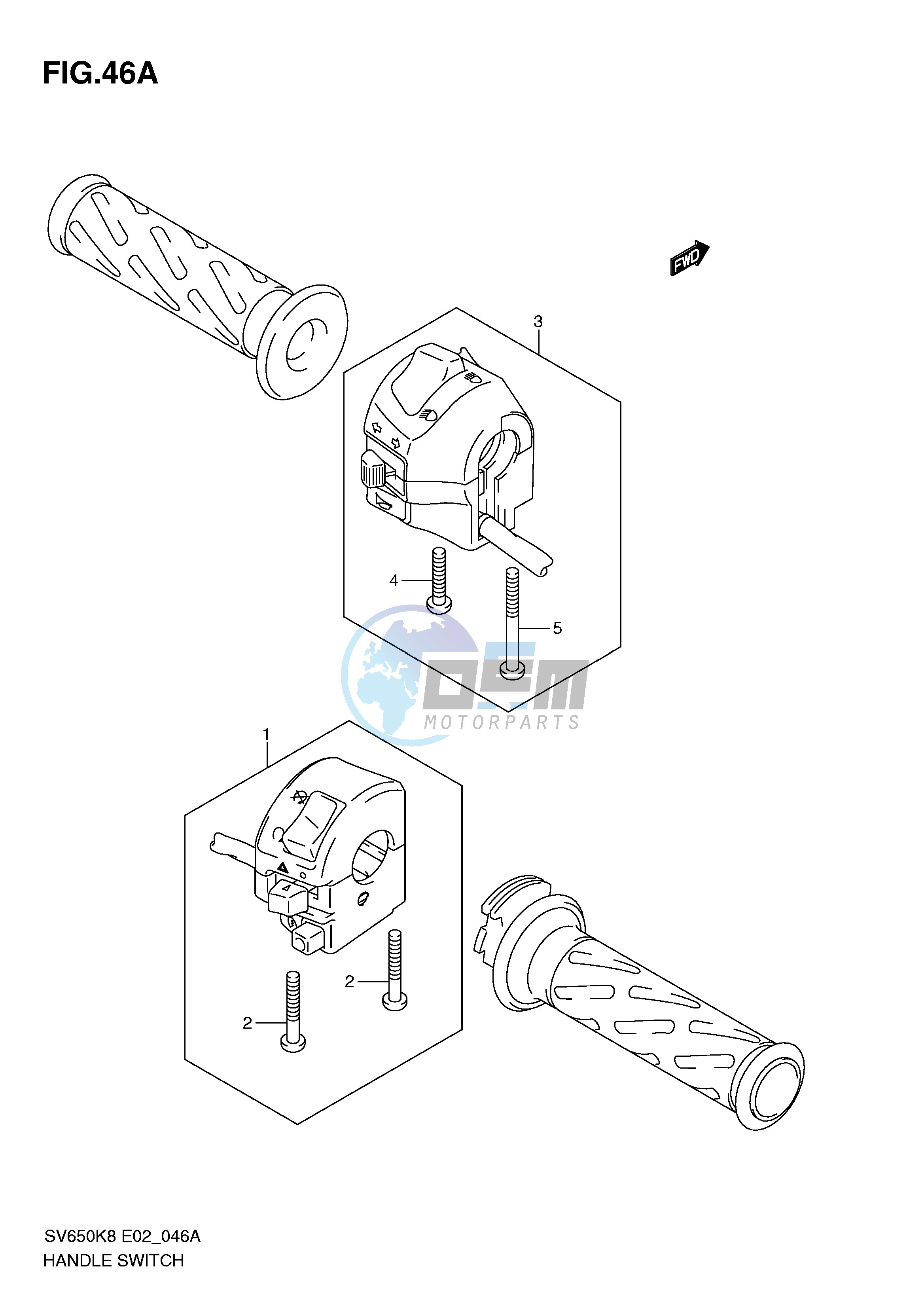 HANDLE SWITCH (SV650SL0 SAL0 SUL0 ASUL0)