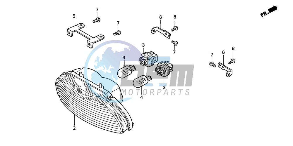 TAILLIGHT (CBR600F/F44)