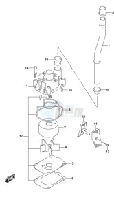 DF 150 drawing Water Pump