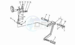 850 T5 Polizia - CC - PA - NC Polizia/CC/PA/NC drawing Gear lever