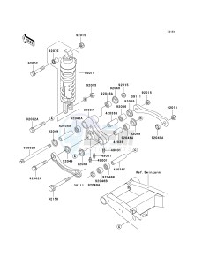 ZR 750 H [ZR-7S] (H1-H5 H5 CAN ONLY) drawing SUSPENSION_SHOCK ABSORBER