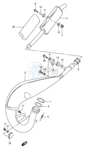 RM125 (E2) drawing MUFFLER