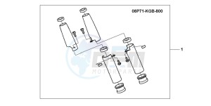 VT125C2 drawing FORK COVER