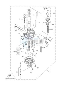 YB125 (2CS1) drawing CARBURETOR