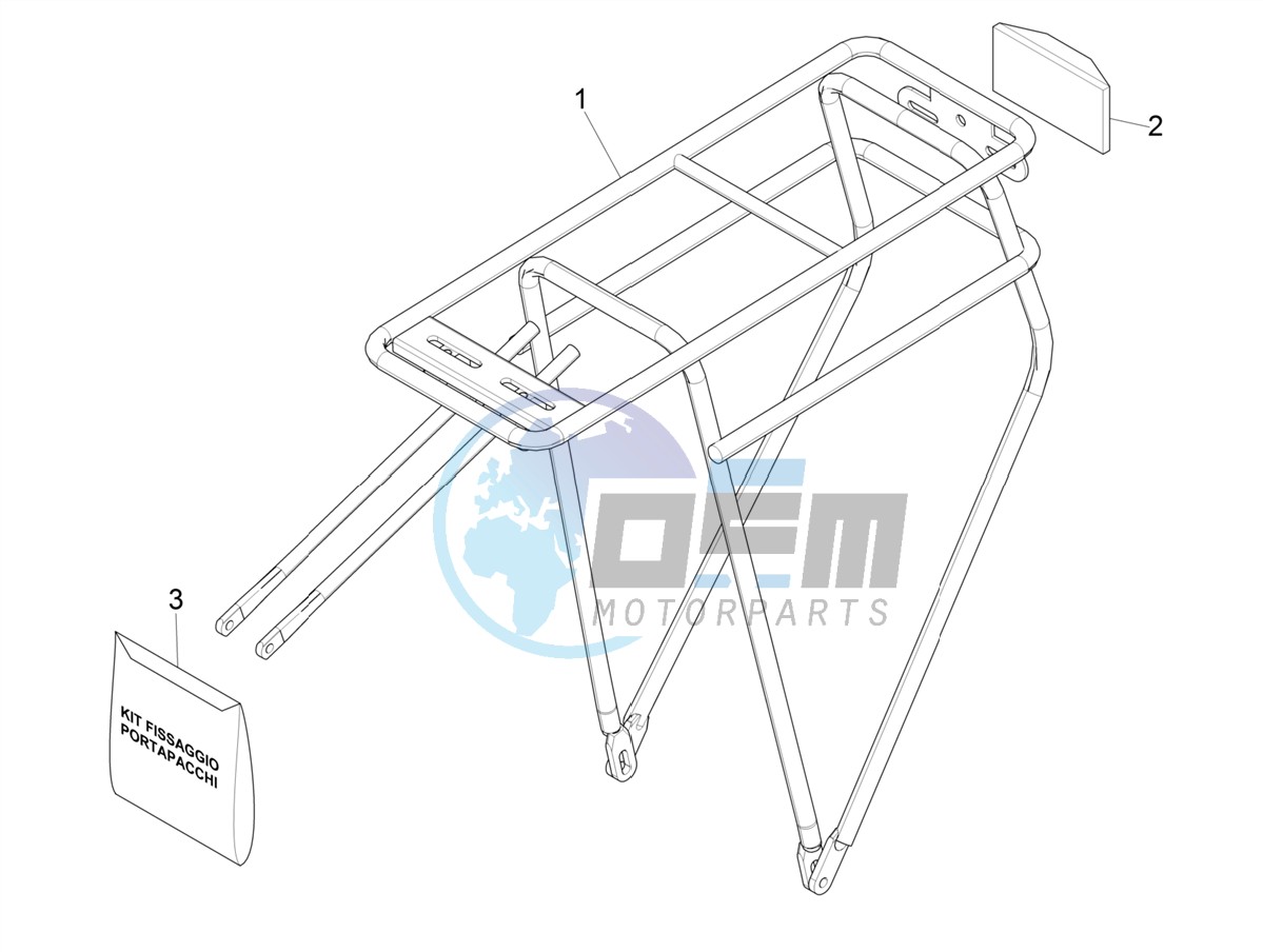 Rear luggage rack