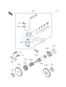 KX 80 R T [KX80] (R4-T4 BIG WHEEL R5) [KX 80 BIG WHEEL] drawing KICKSTARTER MECHANISM