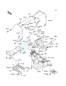 KRF 750 J [TERYX 750 FI 4X4 LE] (J9FA) J9FA drawing GUARDS_CAB FRAME