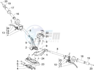 GP 800 Centenario drawing Handlebars - Master cilinder