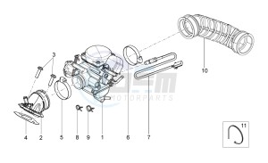 Sport City One 125 4T e3 drawing Carburettor I