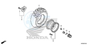 TRX420FM1E TRX420 Europe Direct - (ED) drawing REAR WHEEL