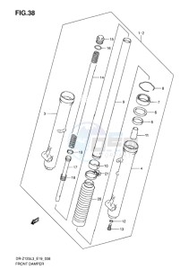 DR-Z125 EU drawing FRONT DAMPER