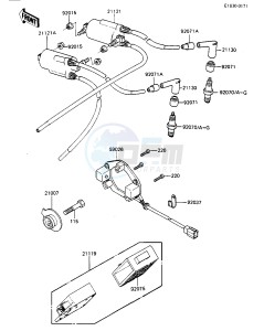 ZX 750 A [GPZ 750] (A1-A2) [GPZ 750] drawing IGNITION