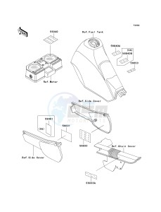 KL 125 D [KLR125] (D20-D22) [KLR125] drawing LABELS