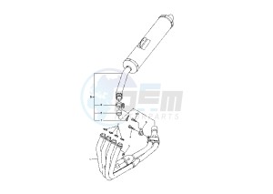 YZF R 6 600 drawing EXHAUST SYSTEM