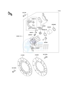 ZG 1200 B [VOYAGER XII] (B15-B17) [VOYAGER XII] drawing FRONT BRAKE