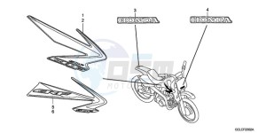 CRF50F9 Australia - (U) drawing MARK/STRIPE (CRF50F8/9)