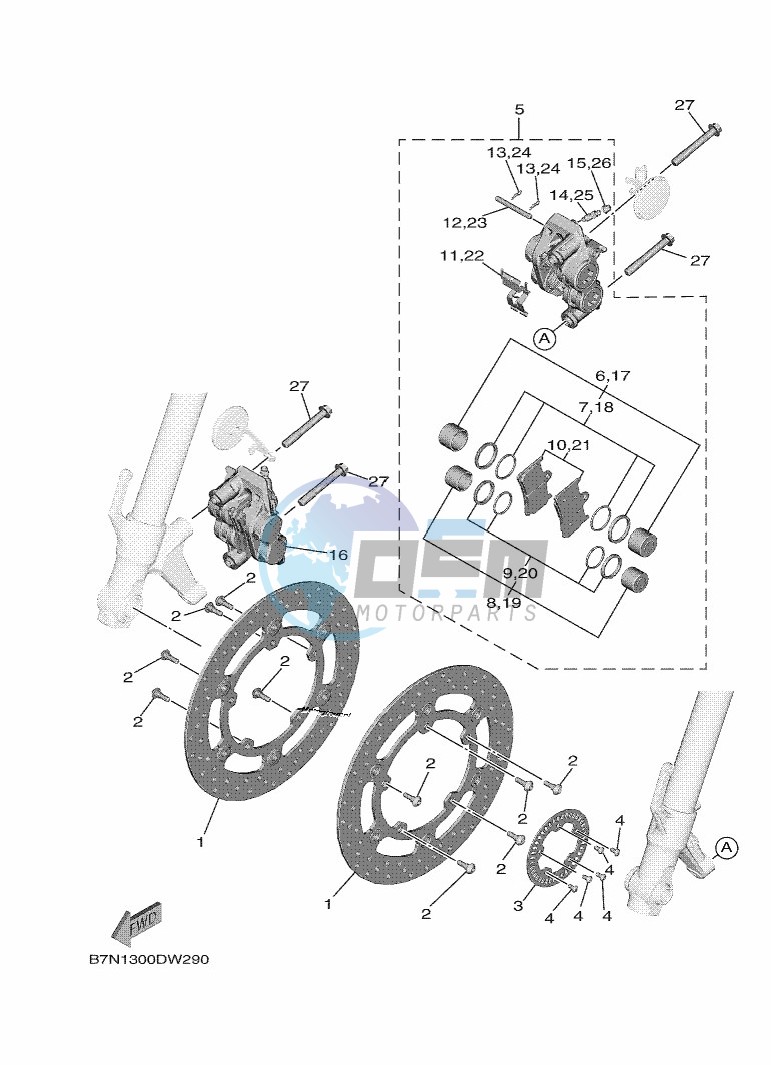 FRONT BRAKE CALIPER