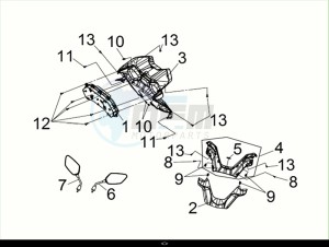 JOYMAX-Z+ 125 (LW12W3-EU) (M2) drawing SPEEDOMETER - HANDLE COVER