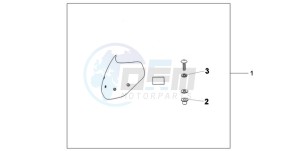 CB600FA9 France - (F / ABS CMF) drawing FLY SCREEN