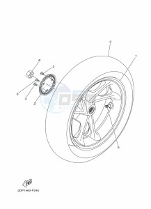 MWS125-A TRICITY 125 (BR7G) drawing FRONT FORK