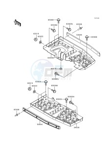 KVF 400 B [PRAIRIE 400] (B1) [PRAIRIE 400] drawing FOOTRESTS