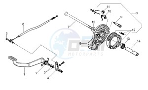 Classic 50 drawing Rear brake