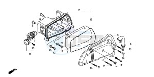 SH50 drawing AIR CLEANER