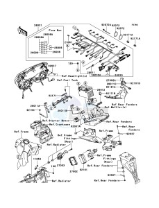 NINJA ZX-6R ZX636-C1H FR GB XX (EU ME A(FRICA) drawing Chassis Electrical Equipment