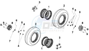 QUADLANDER 250 drawing REAR WHEEL