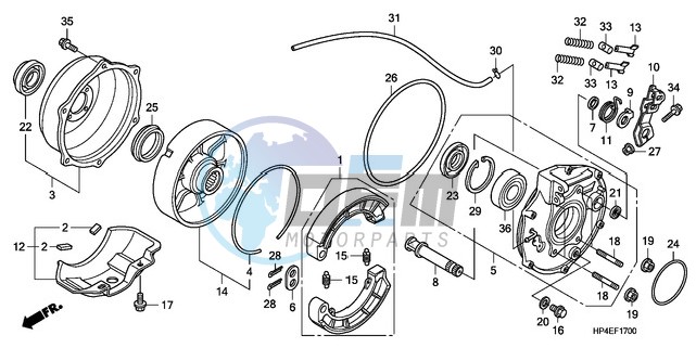 REAR BRAKE PANEL