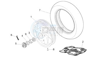 LX 125 drawing Rear Wheel