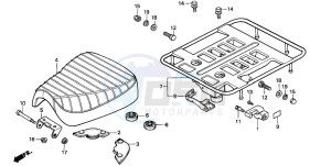 CT110 drawing SEAT/REAR CARRIER