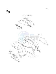 KLF 300 C [BAYOU 300 4X4] (C10-C14) [BAYOU 300 4X4] drawing DECALS-- GREEN- --- KLF300-C10- -