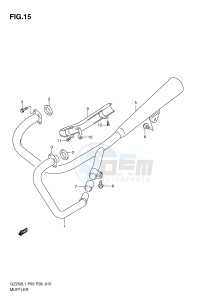 GZ250 (P3) drawing MUFFLER