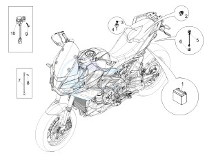 ETV 1200 Caponord Rally USA USA drawing Rear electrical system