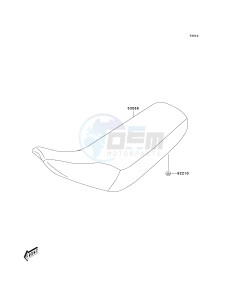 KDX 50 A (A6F) A6F drawing SEAT