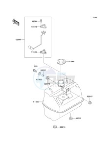 KAF 300 D [MULE 520] (D1-D2) [MULE 520] drawing FUEL TANK