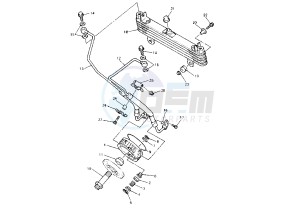 XJ S DIVERSION 900 drawing OIL COOLER