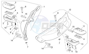 Scarabeo 400-492-500 Light drawing Foot rests