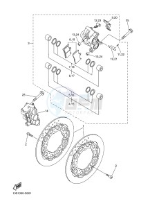 YZF-R6 600 R6 (2CXE 2CXF) drawing FRONT BRAKE CALIPER