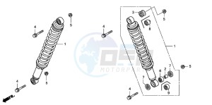 TRX500FA FOURTRAX FOREMAN drawing FRONT CUSHION